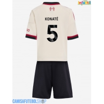 Camisa de time de futebol Liverpool Ibrahima Konate #5 Replicas 2º Equipamento Infantil 2025-26 Manga Curta (+ Calças curtas)